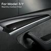 Накладка на панель внутренней ручки двери автомобиля для Tesla Model 3 2021-2023, Model Y 2019-2023, Аксессуары из настоящего сухого углеволокна