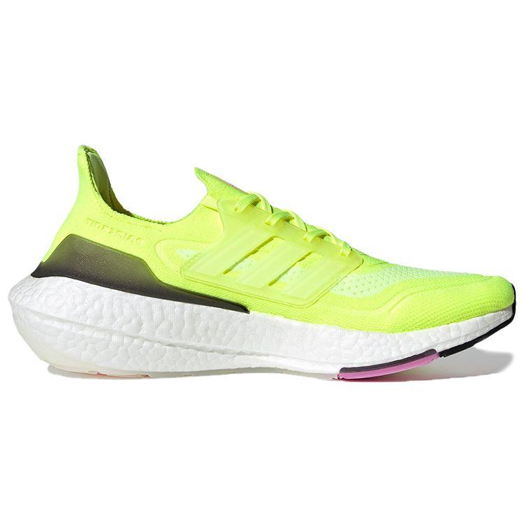 adidas UltraBoost 21 Solar Yellow Мужские кроссовки Cloud-White Screaming-Pink FY0373