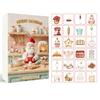 Christmas Baking Advent Calendar 24-Day Countdown Box Multifunctional Decoration Unique Holiday Gift for Children