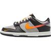 Кроссовки Dunk Low GS Medium Grey для детей, Черно-белые с оранжевой цедрой, IQ0206-062