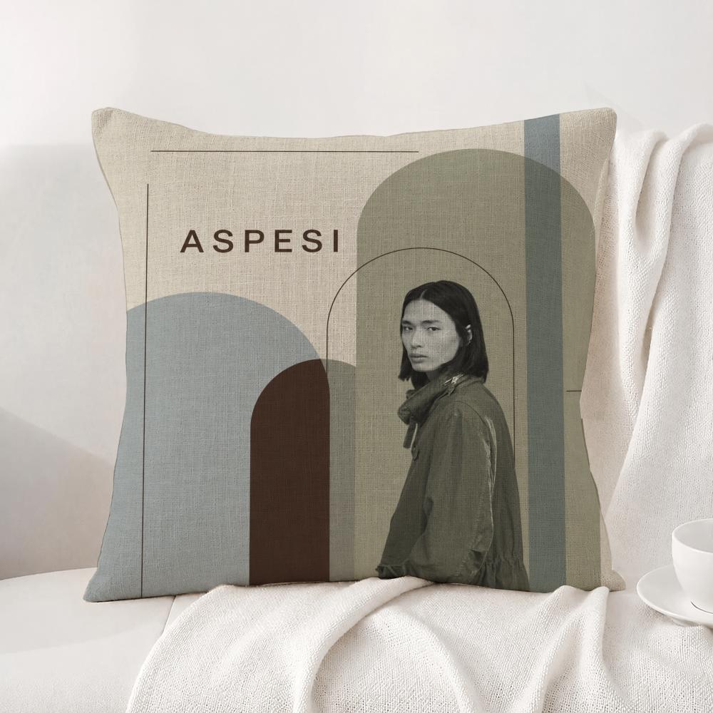Brand Aspesi Cushion Cover Natural Linen Pillowcase Set AllinOne Decor Cushion Cover for Sofa Bedroom Chair