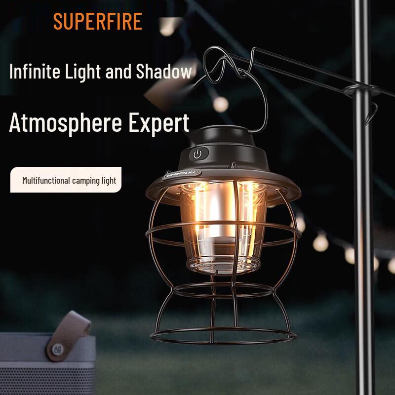 SupFire T57 Retro LED Camping Lanterns (3-Pack)