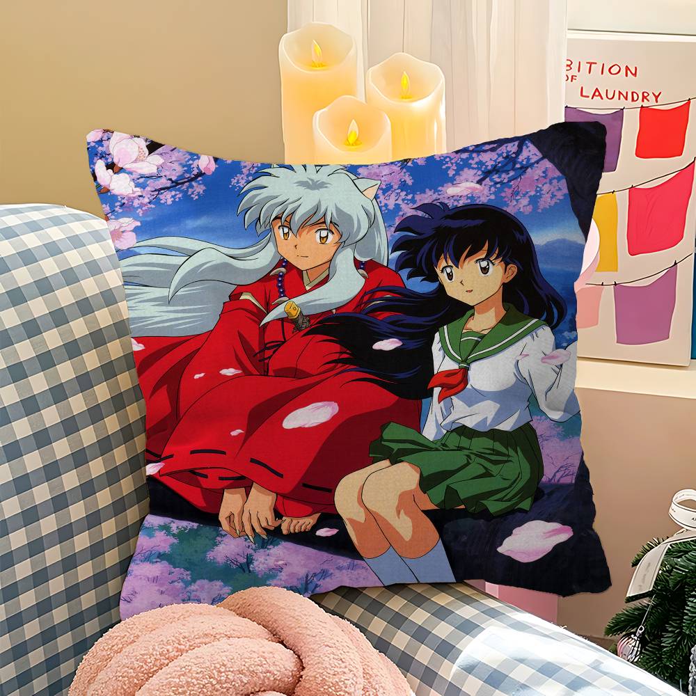 I-Inuyasha Anime Cushion Cover Polyester Sofa Cushions Decorative Throw Pillows Home Decoration Pillowcover