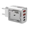 Быстрое зарядное устройство 120 Вт, два порта USB PD, европейский стандарт, совместимость с несколькими устройствами