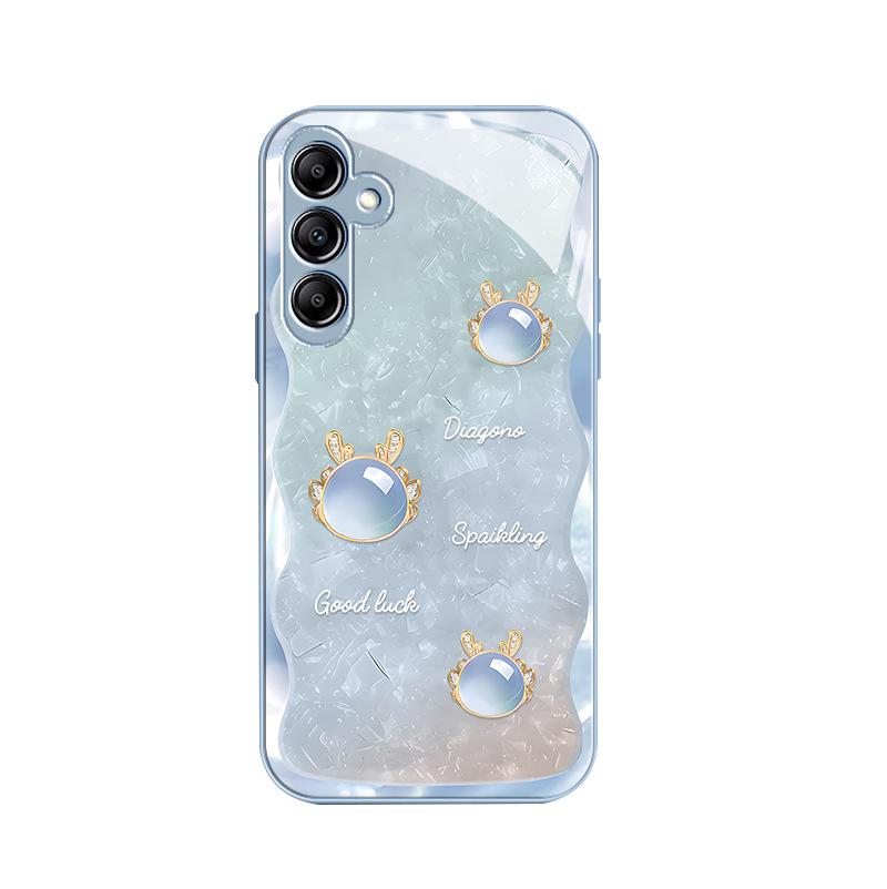 Чехол из жидкого стекла с рисунком дракона для Samsung A73, A72, A54, S11Plus — полная защита от падений и грязи.