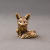 Фигурки лис Декор для дома Статуэтка лисы Креативное украшение Латунная скульптура Свадебный подарок для фотостудии