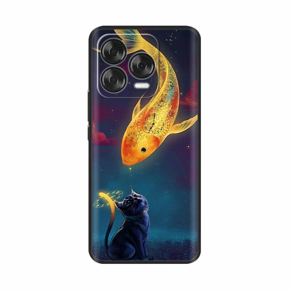 Для ZTE Blade V70 Design Чехол для телефона Узоры с красочными цветами Мягкая силиконовая TPU накладка для ZTE nubia V70 Design / Blade V70 Vita