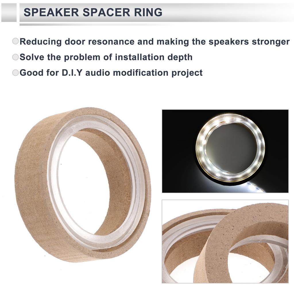RATCHROLL 2 Sets Universal Speaker Spacer Ring Tweeter Speaker Spacer Adapter with Acrylic Washer