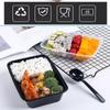 5Pcs/set Large Capacity Disposable Food Containers Plastic Lunch Box Creative Fridge Storage Boxes