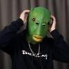 1 шт. Зеленая Рыбья Голова Смешная Косплей Маска Полу-Рыбочеловека, Смешная Маска, Маска Животного, Головной Убор Маскировка Косплей, Зеленое Монстро-Лицо для вечеринки