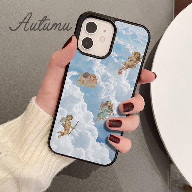 Чехол для телефона «Ангелы» для iPhone 11, 12, 13, 14 Pro Max mini X XR XS SE 2020 5 6S 7 8 Plus Samsung Galaxy S21 S22, чехол