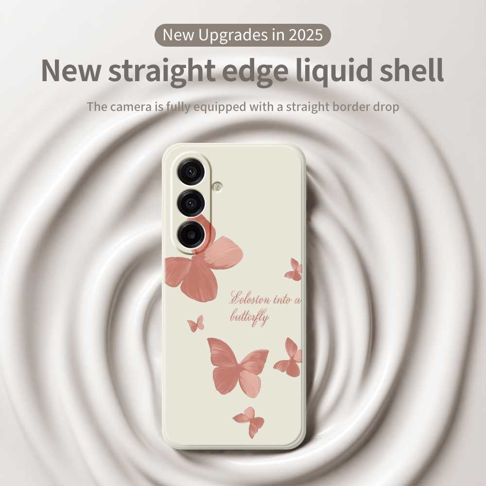 Чехол для Samsung Galaxy A17 5G с принтом в виде множества бабочек, ТПУ задняя крышка для телефона с прямыми краями