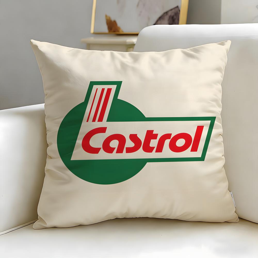 Классический бренд Castrol Подушка-чехол Мягкая Легко стираемая Наволочка Универсальная для Дивана Постели Путешествий и Офиса
