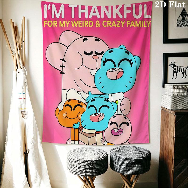 Gumball A Wall Hanging Printed Fabric Blanket Decorative Tapestries for Bedroom Living Room Home Decor