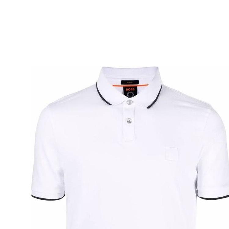 Hugo Boss logo embroidered polo shirt 50472665100