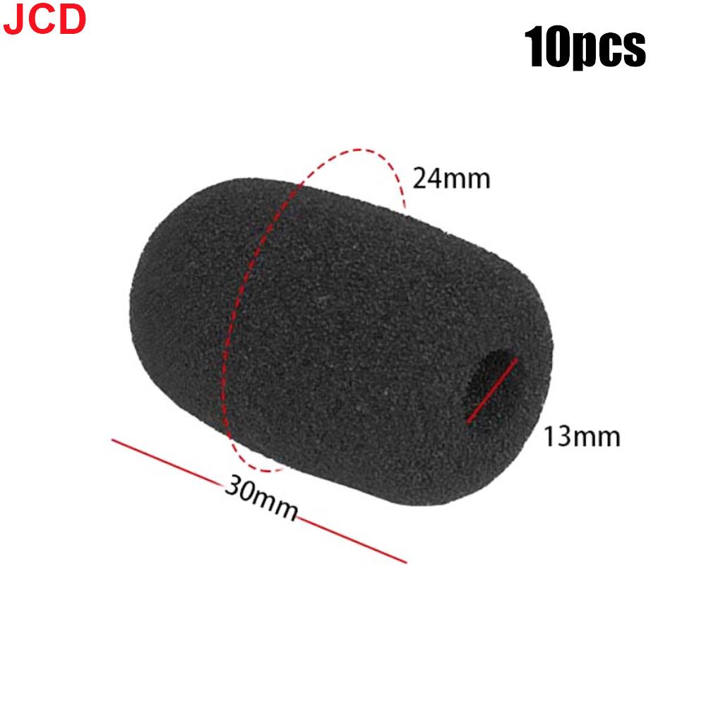 JCD 10 шт. Мини-микрофонные поролоновые чехлы Защитные чехлы для микрофона Сменная ветрозащитная губка для гарнитуры Чехол для микрофона