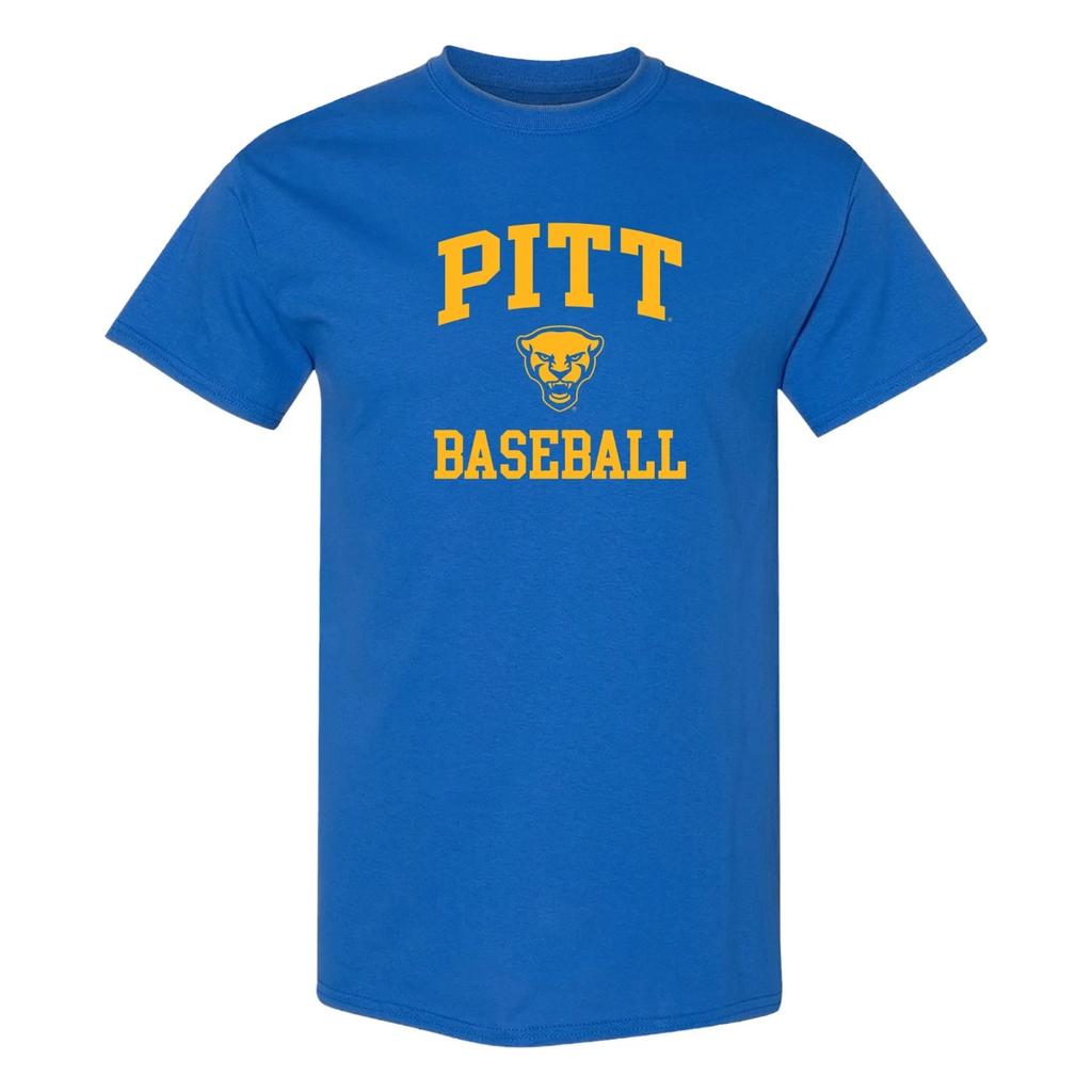 Pittsburgh Arch Logo Baseball T-Shirt - Royal
