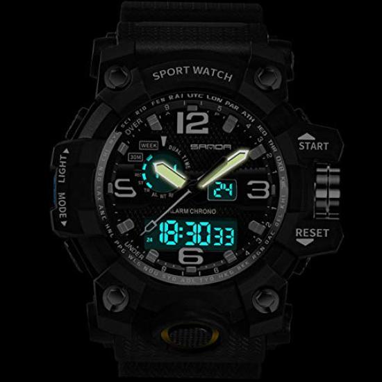 Часы CHURACY Military Watch Survival Game Life Водонепроницаемые цифровые аналоговые часы