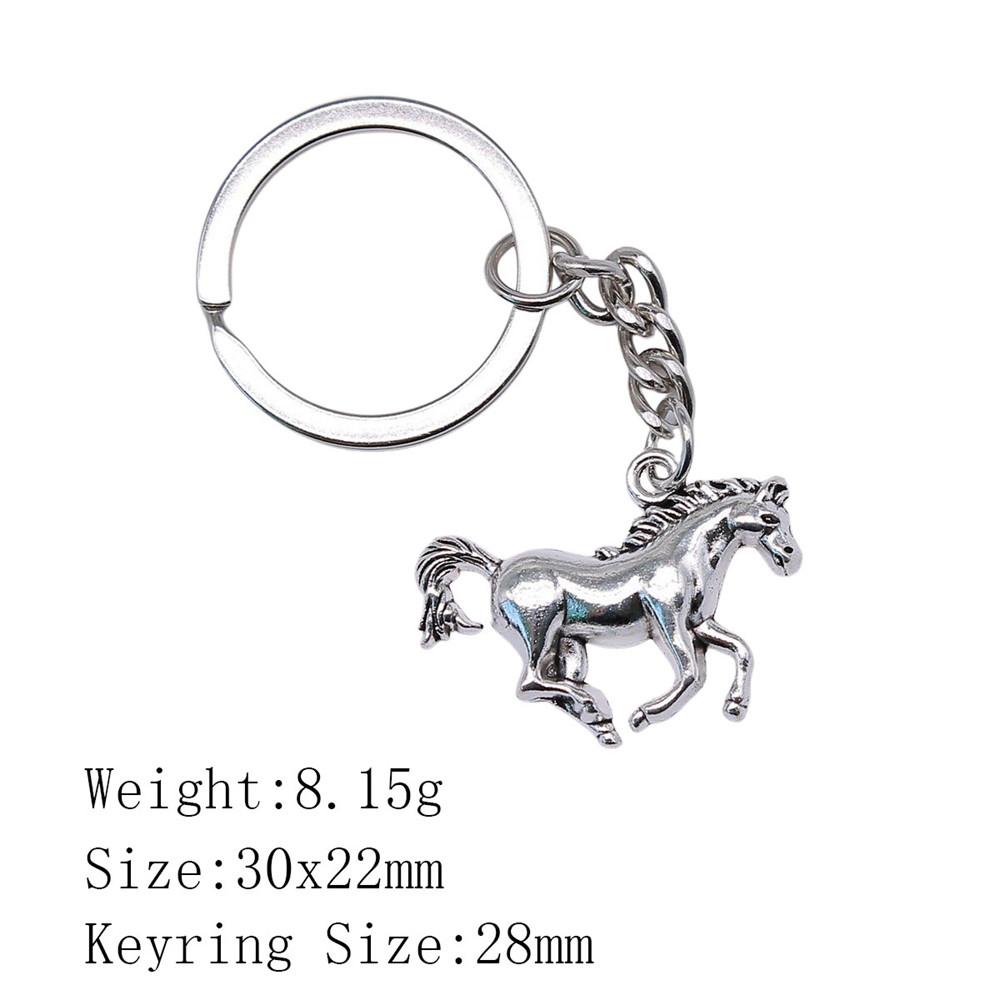 Металлический брелок в виде головы лошади/единорога - 52x51 мм, 19,9 г, Идеально подходит для сумок и домашнего декора
