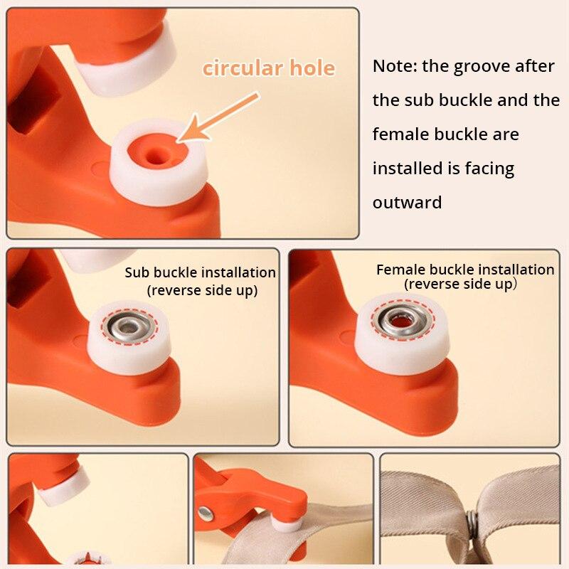 Набор кнопок с ручными плоскогубцами, 50 шт., металлические кнопки для шитья, швейные кнопки для рукоделия, одежды, шапок