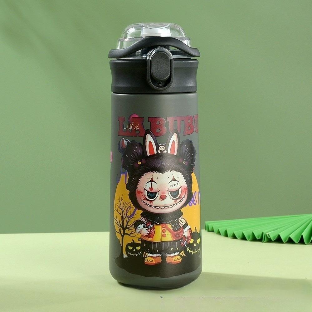 Термос-кружка Straw Carter Portable Pea Cup Cartoon Double Drinking Cup Thermos Cup из нержавеющей стали 304.