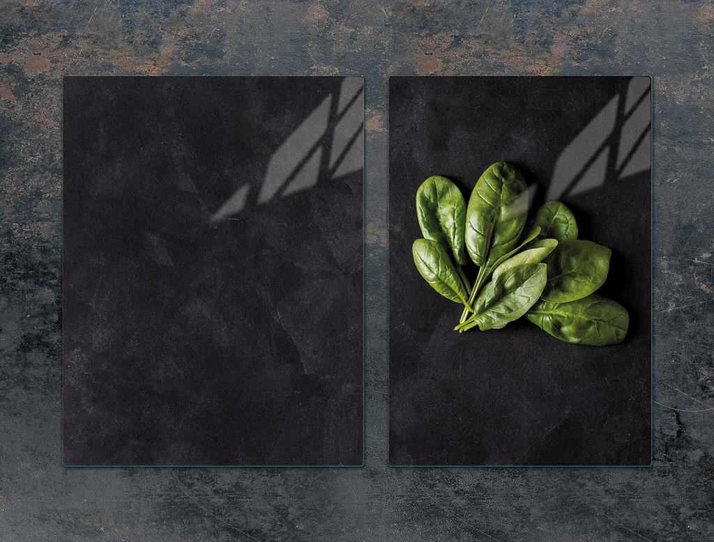 SZKLANA PŁYTA OCHRONNA NA KUCHENKĘ 75x52 BAZYLIA
