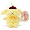 Держатель талисмана Sanrio Pom Pom Purin держит веер (Наслаждайтесь идолом)