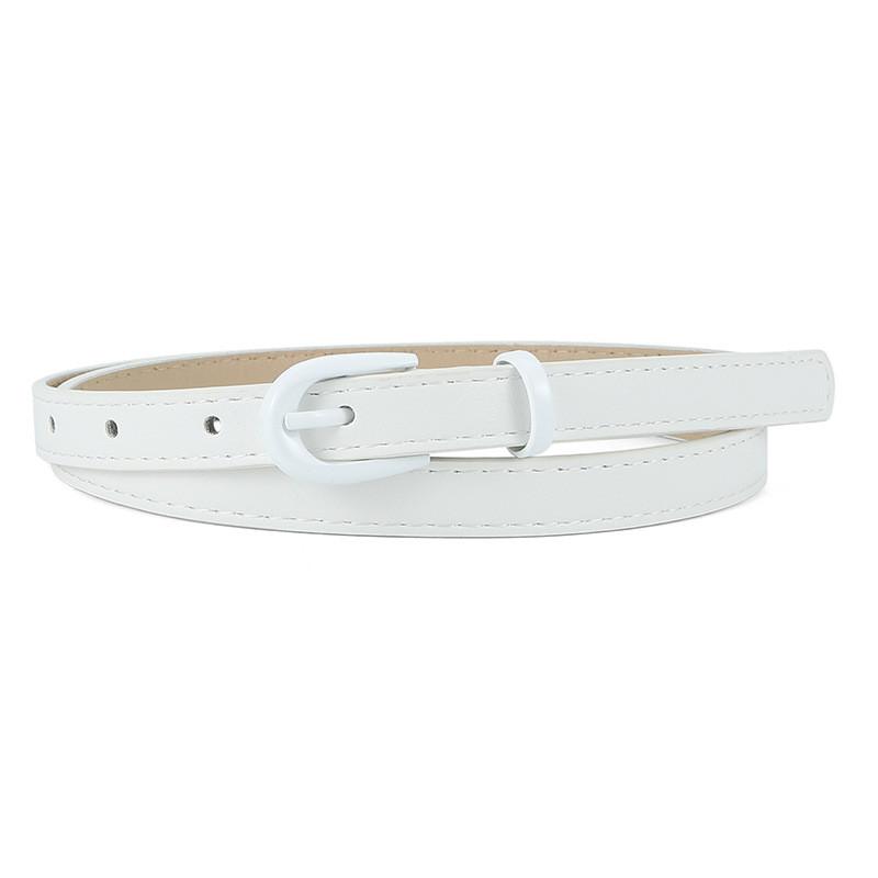 Contemporary And Sleek Pu Leather Womens Belt With Stylish Pin Buckle For Outfit Any