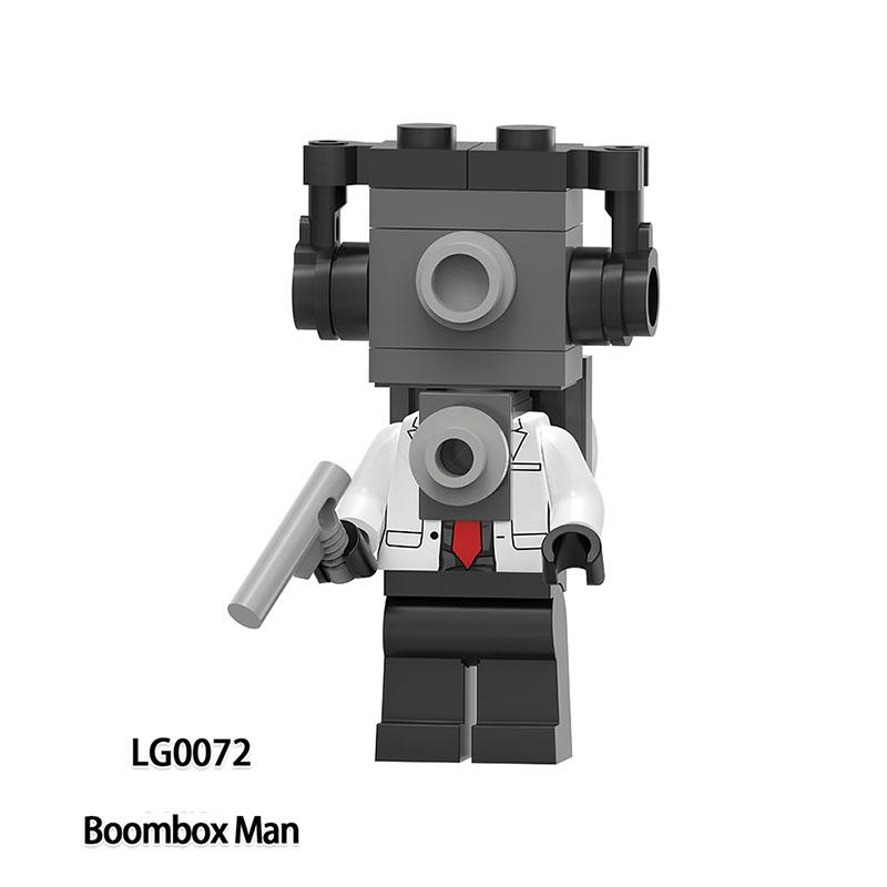 Скибиди Туалет Аниме Мультяшные Кубики Спикермен Телевизормен Оператор Экшн MOC Туалетмен против Монитора Конструктор Аудио