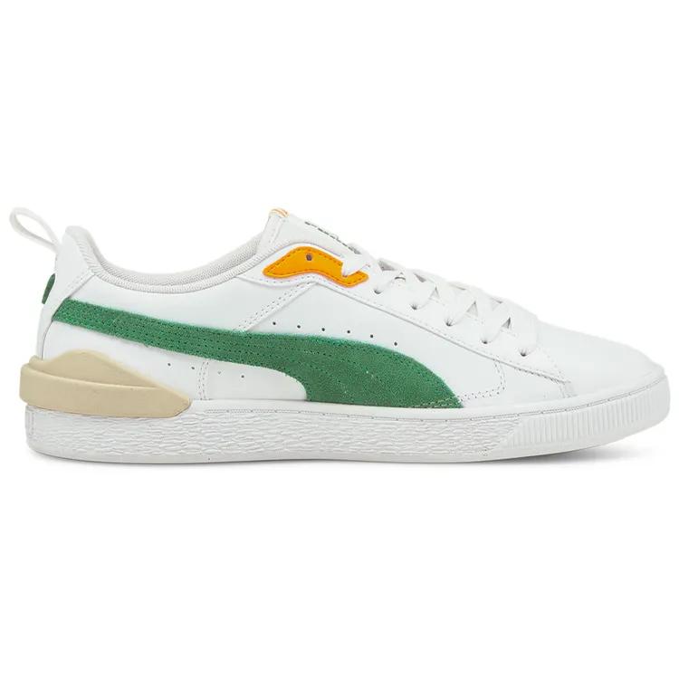 Puma Suede Bloc 'White Amazon Green' (Unisex) White / Amazon Green Skate Shoes 380705 02