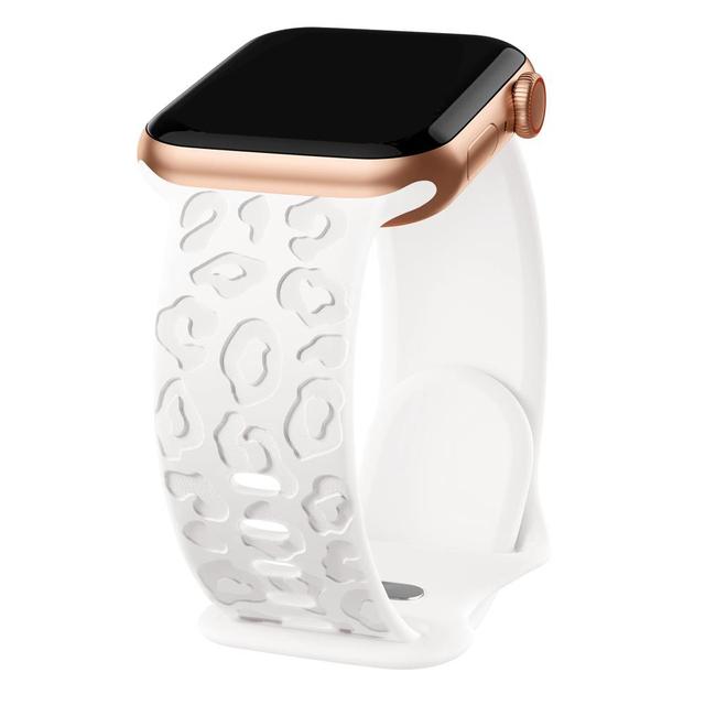 Силиконовый ремешок с гравировкой для Apple Watch — гибкий, легкий, разных цветов