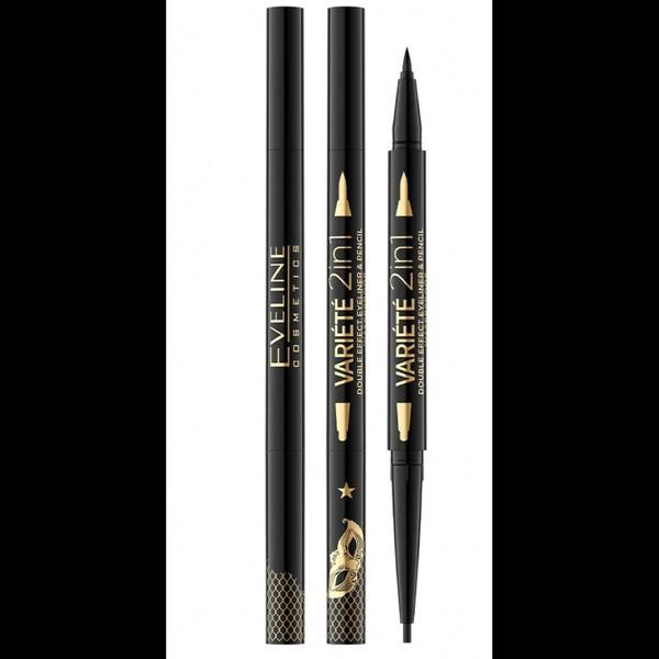 Eveline Variete Double Effect Eyeliner I Kredka 2W1