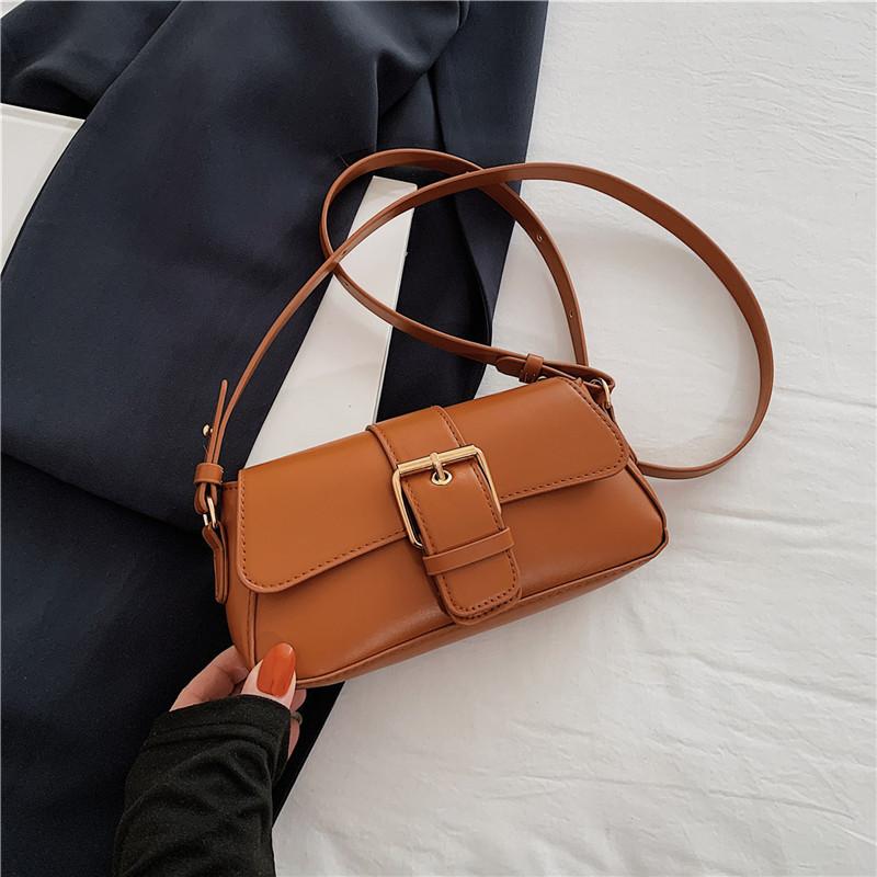 Fashionable Casual Shoulder Bag For Daily Use Synthetic Leather Small Square Crossbody Bag With Phone Pocket