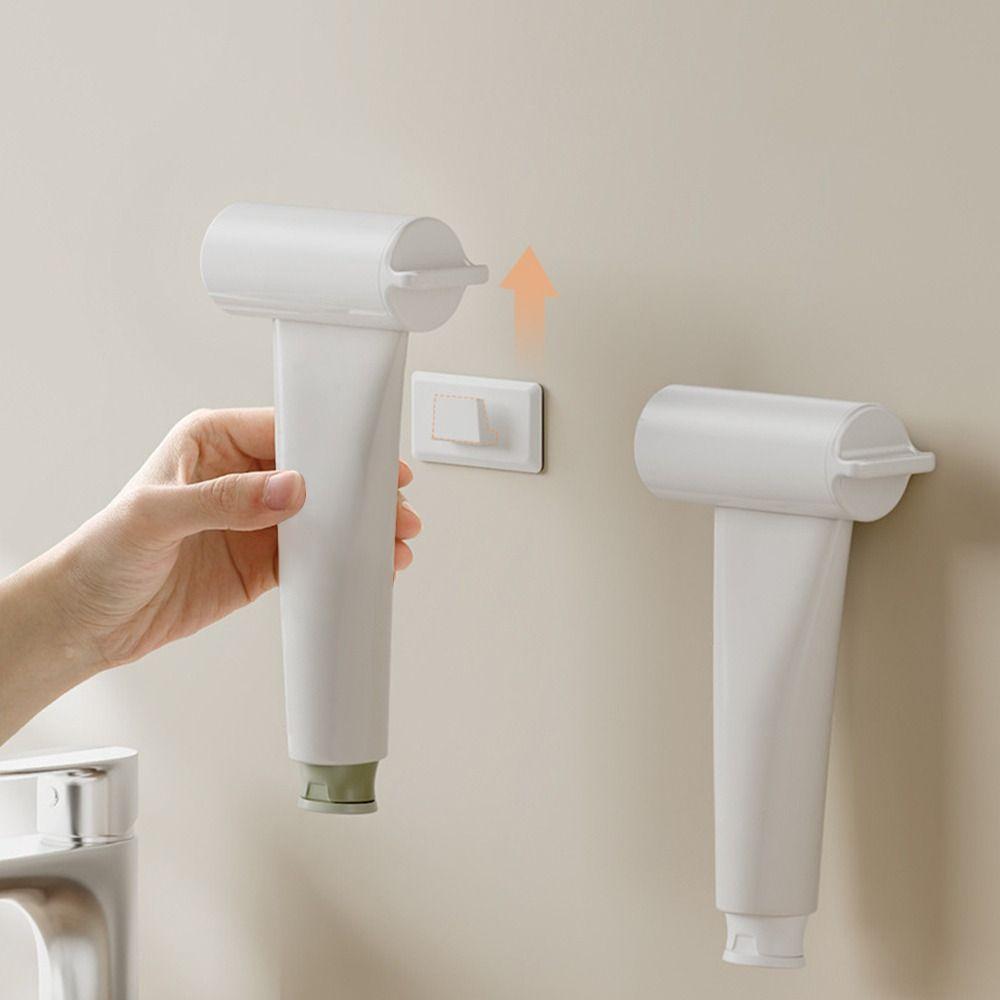 Ручная стойка для хранения зубной пасты. Выдавливатель для чистящего средства без перфоратора. Подарки. Выдавливатель для зубной пасты.