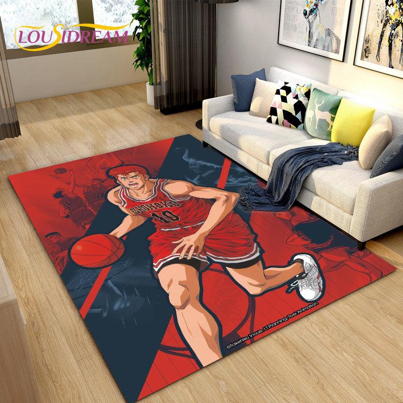 Slam Dunk Япония Аниме Мультфильм Коврик, Коврик для гостиной Спальня Диван Коврик Украшение, Дети играют Нескользящий напольный коврик