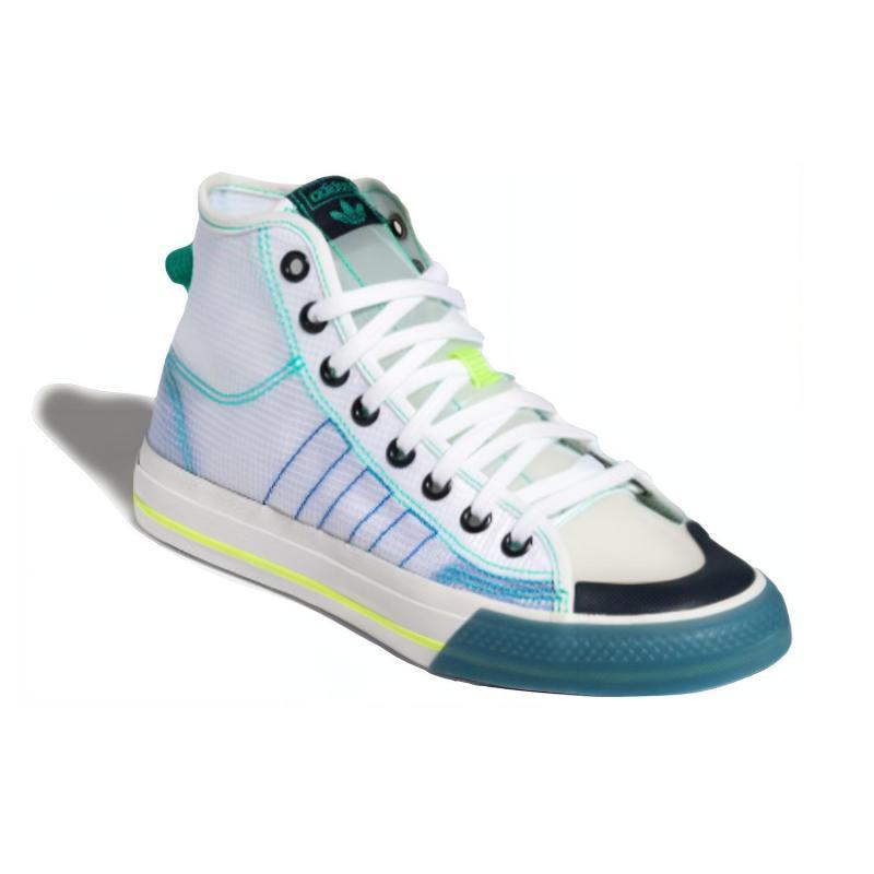 Adidas Nizza Hi Rf 'White Lush Blue' Sneakers FY3093
