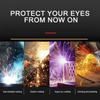 Black Welding Protective Glasses Anti-impact Safety Goggles Scratchproof Welding Glasses