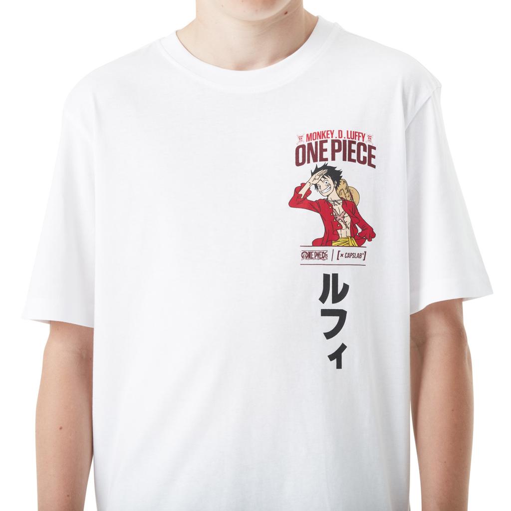 T-shirt en coton garçon relax fit avec print  One Piece Luffy Jr