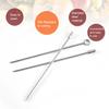 9 шт. Шпажки для коктейлей из нержавеющей стали, многоразовые палочки для мартини и фруктов, металлические зубочистки для вечеринки, кухни, KTV, свадьбы