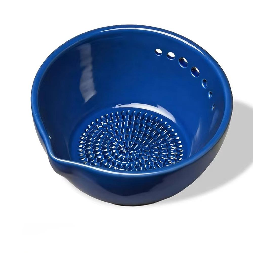 Easy To Use Manual Garlic Grater Bowl 2-in-1 Handmade Garlic Grinder Resin Compact Herb Stripper Bowl Meal Preparation