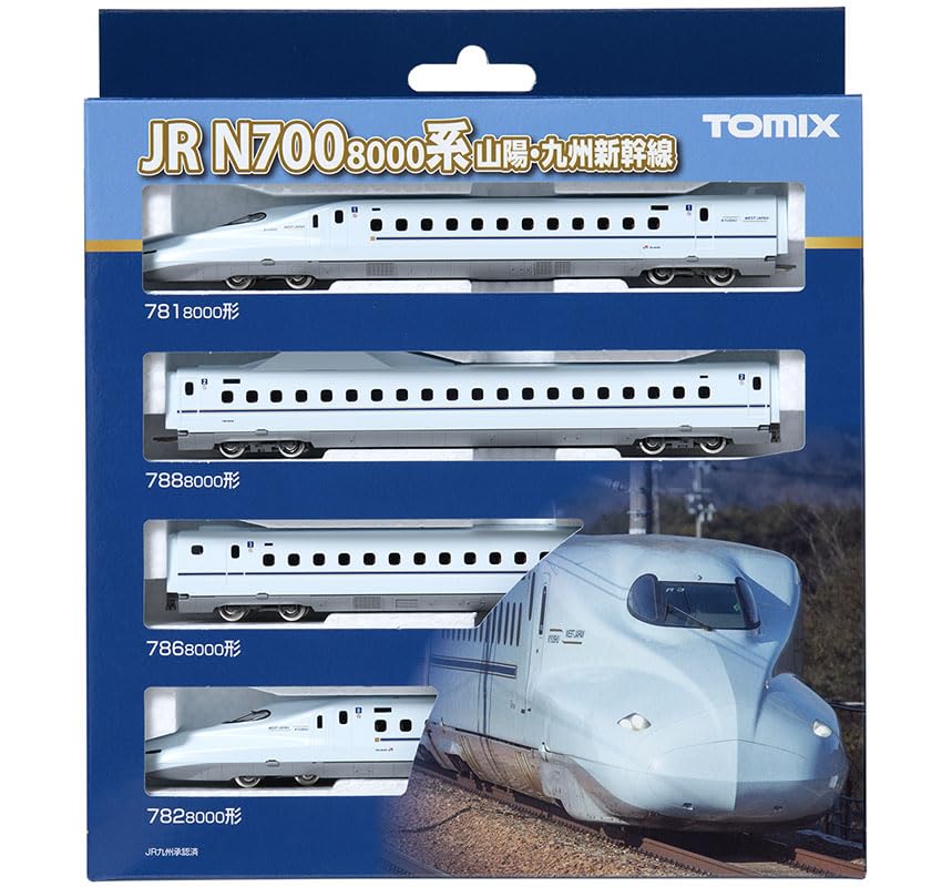Базовый набор TOMIX N Gauge JR N700 8000 Series Shinkansen 98518 Железнодорожная модель поезда Sanyo/Kyushu