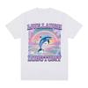 Live Laugh Lobotomy T Shirt Men Funny Dolphin Meme T-shirt Silly Weird Short Sleeve Cotton Unisex Tee Shirt Summer Streetwear