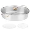 Большая емкость 304 нержавеющая сталь овальный рыбный паровой горшок набор для домашней готовки горшок с пластиной