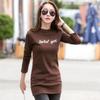 Spring T Shirt Women Long Sleeve Fashion Camisetas Mujer O-Neck Tshirt Long Tunic Tops Autumn Basic Tees Warm Thick