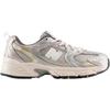 New Balance NB 530 Тканевые Удобные Универсальные Низкие Детские Повседневные Кроссовки Мужские кроссовки Серый Серебристый GR530KMW