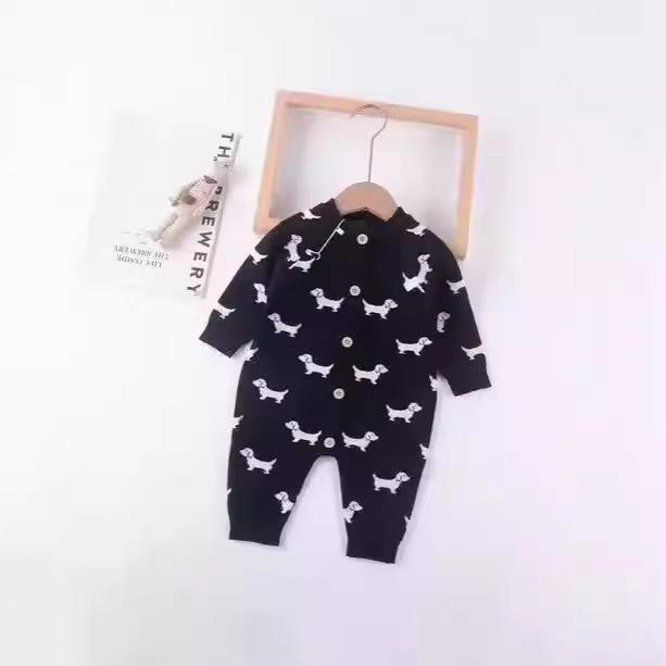 2024 Autumn/Winter Infant & Toddler Sweaters & Jumpsuits: Newborn Romper, Full-Print Baby Crawling Clothes.