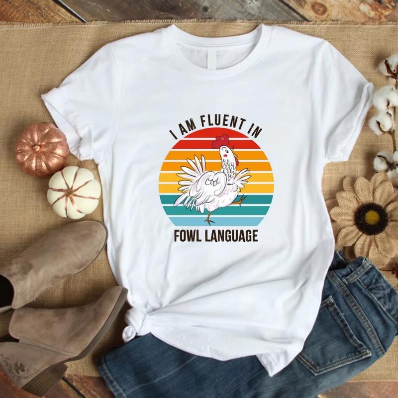 Смешные F-Caw-F Куриные Футболки Закат Винтажные FCAWF Куриная Футболка Худи Черная Птица Футболка Куриная Футболка с Мемами Топы