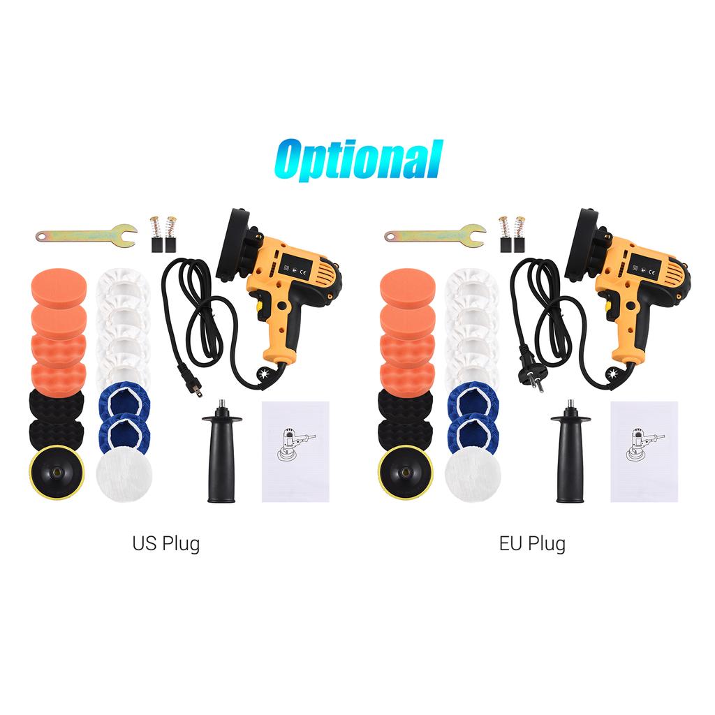 5-inch Electric Car Polisher Kit 700W Auto Car Buffer 600-3700RPM Variable Polishing Machine with