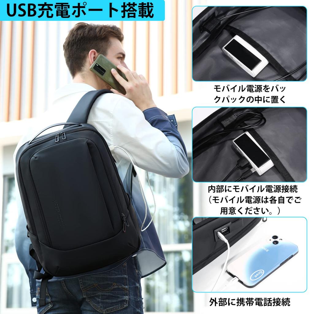 Бизнес 2025 расширенный большой ПК USB зарядка ноутбук для бизнеса черный [FENRUIEN] рюкзак, мужской, новейший, многофункциональный, ластовица, водонепроницаемый,