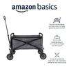 AmazonBasics Utility Wagon Складная садовая утварь для сбора садовых инструментов с чехлом, серая, 103,89 Дx50,8 Шx70,1 Всм